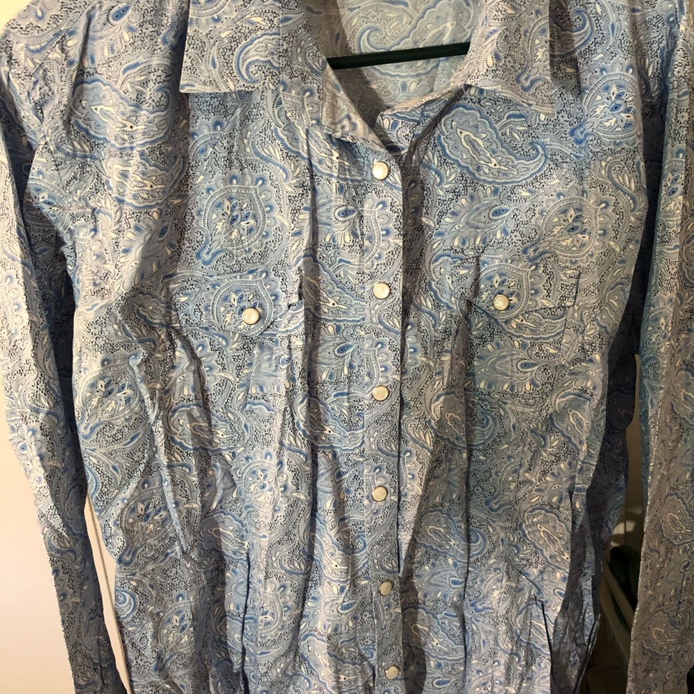 Plus size western ladies blouse